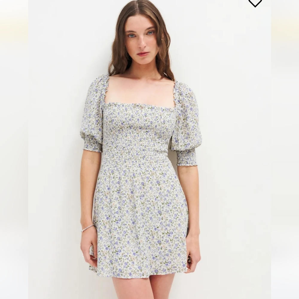 Floral Puff Sleeve Dress